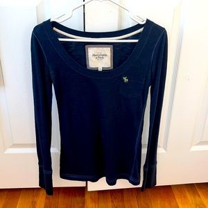 A&F Navy Long Sleeve
